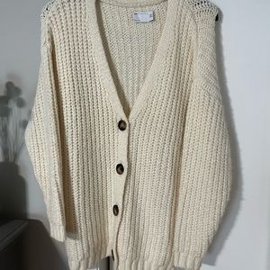ASOS oversized cream cardigan